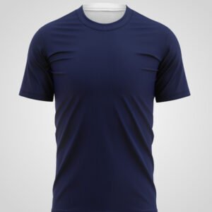 Round Neck Navy Blue