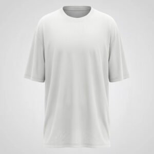 Round Neck Over Size T-shirt White