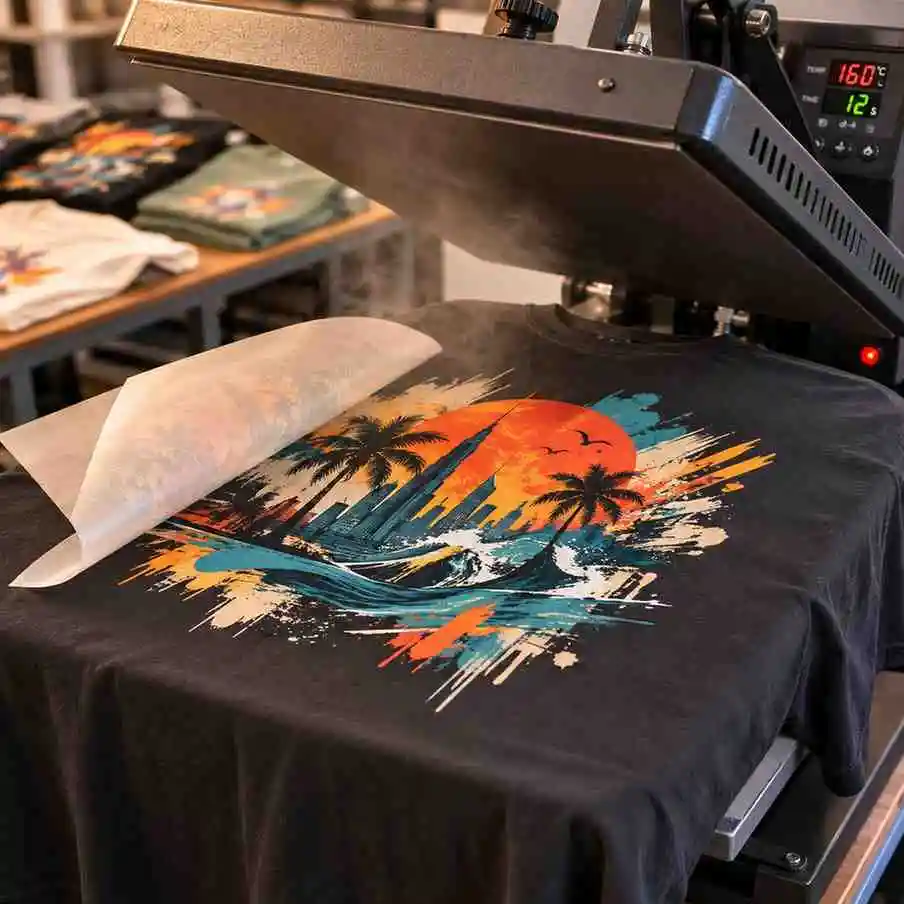 DTF Printing Process for Oversized T-Shirts